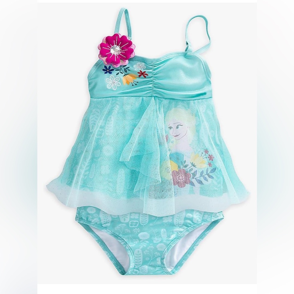Disney Blue and Pink One Piece Swimsuit